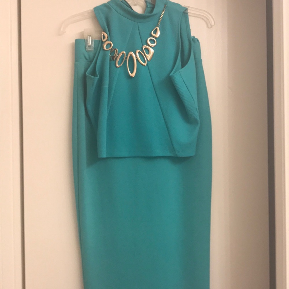 Two-piece top and skirt
